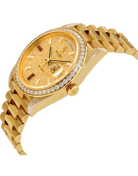 rolex mens presidential gold replica|rolex look alike watch.